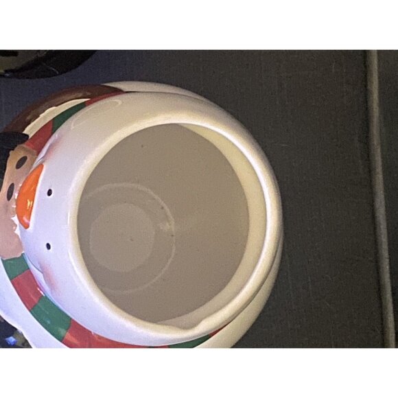 Snowman Cookie Jar Top Hat Holiday - Picture 6 of 7